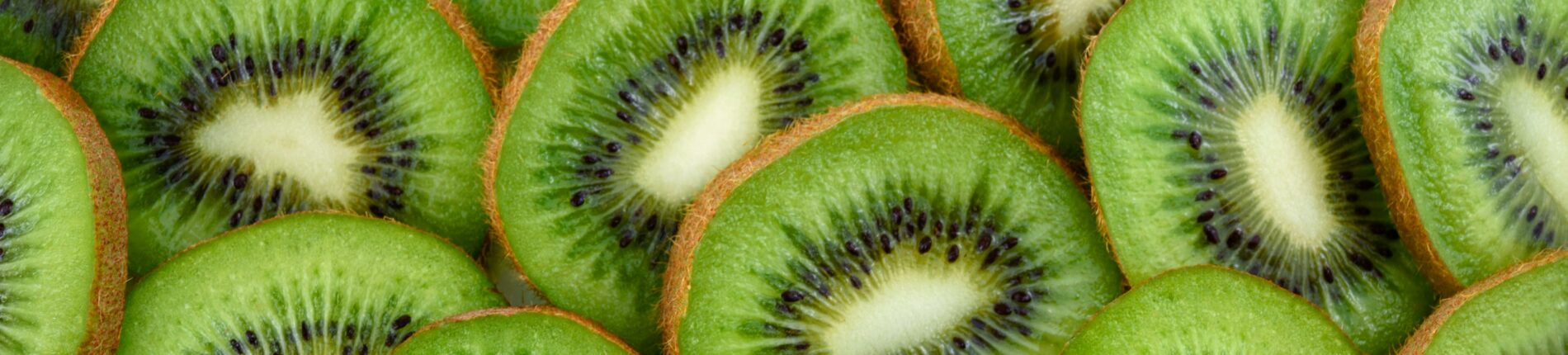 Vibrant, fresh kiwi slices arranged close-up, highlighting their juicy and nutritious appeal.